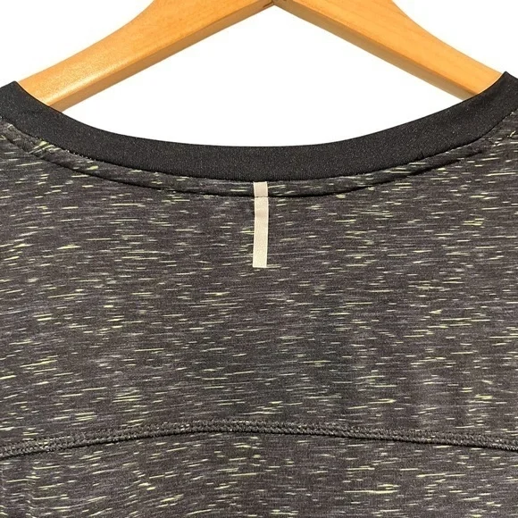 Reebok Mens XXL Black Space Dye Speedwick Athletic T-Shirt #310 - Picture 4 of 15